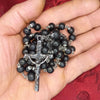 CHAPELET EN PIERRE DE SHUNGITE "LE SHUNGA"