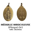 MÉDAILLES EN PLAQUÉ OR