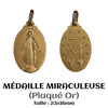 MÉDAILLES EN PLAQUÉ OR