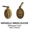 MÉDAILLES EN PLAQUÉ OR