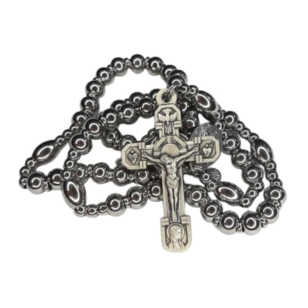Chapelet De Combat Garanti à Vie – Argent Massif, Médaille Saint Benoît, Croix Du Pardon, Indulgences