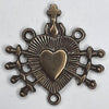 CHAPELET DE NOTRE DAME DES 7 DOULEURS EN BUIS TEINTE