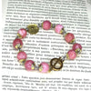 BRACELET DIZAINIER "OramusTe" EN JADE (Rose)