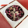 CHAPELET ŒIL DE TIGRE FUCHSIA "LE CARDINAL"