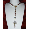 CHAPELET GRENAT TRANSLUCIDE ET SAPHIR "LE SANGUINIS"