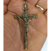 CROIX DE CHAPELET "GOTHIQUE" (LAITON / INOX)