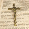 CROIX DE CHAPELET "GOTHIQUE" (LAITON / INOX)