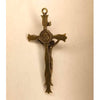 CROIX DE CHAPELET "GOTHIQUE" (LAITON / INOX)