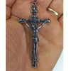 CROIX DE CHAPELET "GOTHIQUE" (LAITON / INOX)