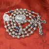 CHAPELET ARGENT MASSIF / SAPHIR "L'ARGENTISSIMO"