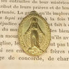MÉDAILLE MIRACULEUSE EN ACIER INOXYDABLE BICOLORE 30X20MM