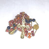 CHAPELET LAURENÇON en Agate Rouge/Noir Veinée (Perle N°2 et N°4) "LE ROUBENA"