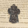 CROIX MÉDAILLE SAINT MICHEL INOX ARGENTÉ
