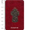 CROIX MÉDAILLE SAINT MICHEL INOX ARGENTÉ