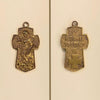 CROIX MÉDAILLE SAINT MICHEL INOX ARGENTÉ