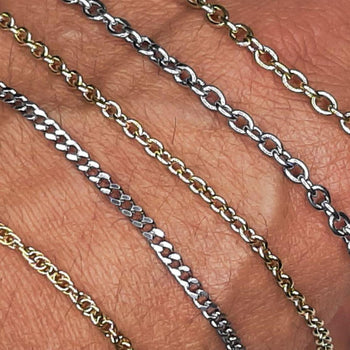 Personalized and Unbreakable 316L Stainless Steel Necklace Chain