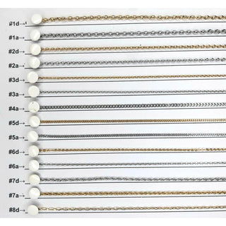 CUSTOMIZABLE UNBREAKABLE 316L STAINLESS STEEL NECKLACE CHAIN