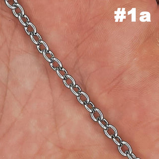 CUSTOMIZABLE UNBREAKABLE 316L STAINLESS STEEL NECKLACE CHAIN