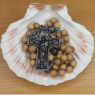 CHAPELET EN BOIS DE BUIS ET INOX LE RESURREXIT