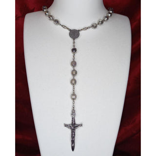 ARMORED STAINLESS STEEL ROSARY AND VIRILEM SWORD CROSS