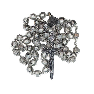ARMORED STAINLESS STEEL ROSARY AND VIRILEM SWORD CROSS