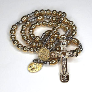 CHAPELET DE COMBAT EN INOX ET LAITON