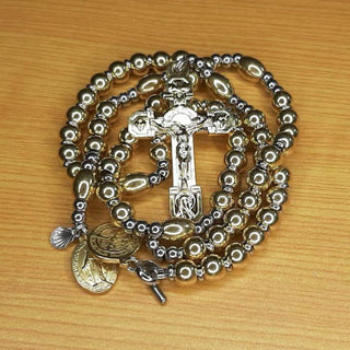 CHAPELET DE COMBAT EN INOX ET LAITON