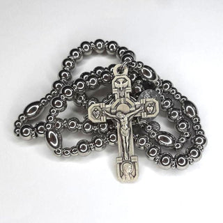CHAPELET DE COMBAT EN INOX ET LAITON