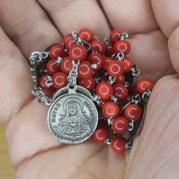 Rosary of Our Lady of Sorrows in vegetable ivory (tagua) 