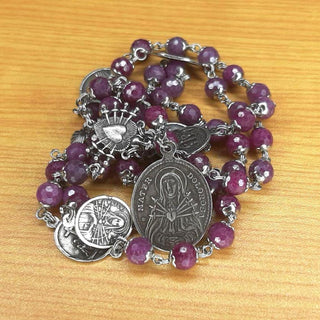 Chapelet Notre-Dame des 7 Douleurs en Rubis – 7 septaines