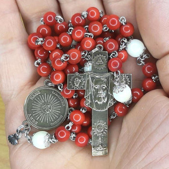 Rosary of the Precious Blood in Vegetable Ivory (Tagua) 