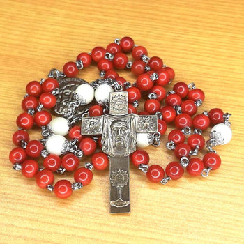 Rosary of the Precious Blood in Vegetable Ivory (Tagua) 