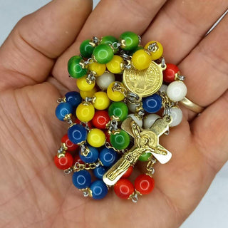 CHAPELET DU MISSIONNAIRE EN IVOIRE VÉGÉTAL (TAGUA) MISSIONARIUS