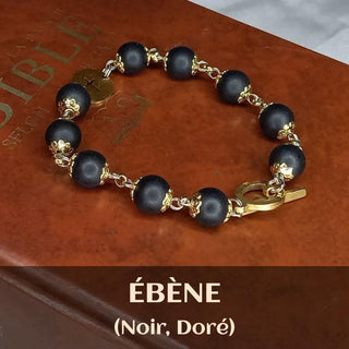 BRACELET DIZAINIER ORAMUSTE EN BUIS TEINTE