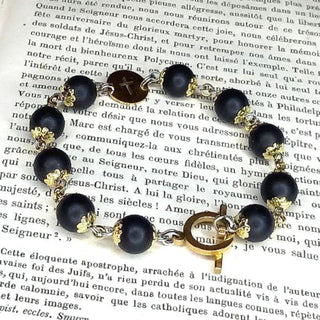 BRACELET DIZAINIER ORAMUSTE EN BUIS TEINTE