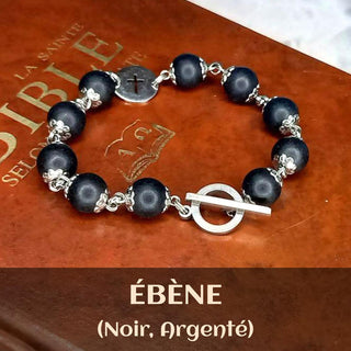 BRACELET DIZAINIER ORAMUSTE EN BUIS TEINTE