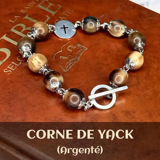 BRACELET DIZAINIER ORAMUSTE EN CORNE DE YACK