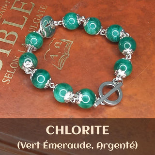 BRACELET DIZAINIER ORAMUSTE CHLORITE (Vert Émeraude)