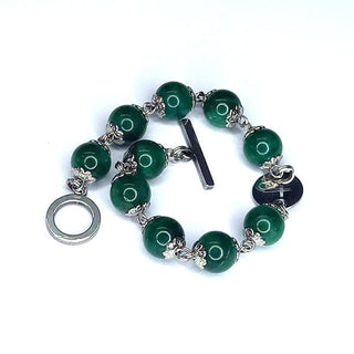 BRACELET DIZAINIER ORAMUSTE CHLORITE (Vert Émeraude)