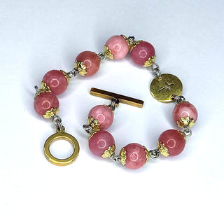 BRACELET DIZAINIER ORAMUSTE EN JADE (Rose)
