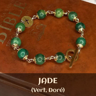 BRACELET DIZAINIER ORAMUSTE EN JADE (Vert)