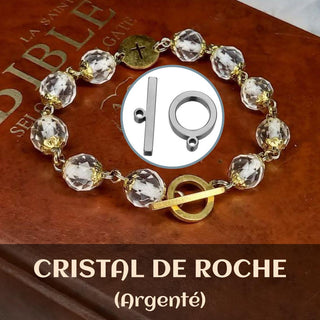 PULSERA DECENARIO ORAMUSTE EN CRISTAL DE ROCA