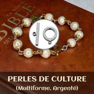 ORAMUSTE CULTURED PEARL ROSARY BRACELET