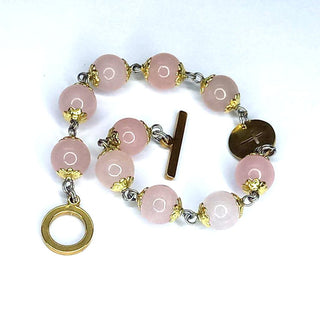 BRACELET DIZAINIER ORAMUSTE EN QUARTZ (Rose)