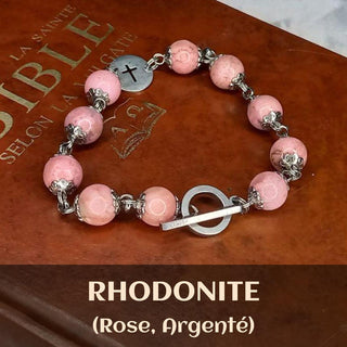 BRACELET DIZAINIER ORAMUSTE EN RHODONITE