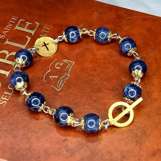 ORAMUSTE SAPPHIRE ROSARY BRACELET
