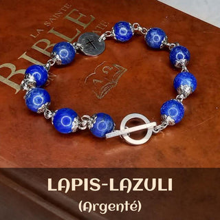 BRACELET DIZAINIER ORAMUSTE EN LAPIS-LAZULI