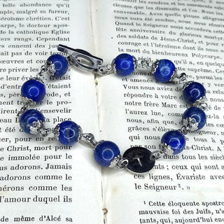 BRACELET DIZAINIER ORAMUSTE EN LAPIS-LAZULI