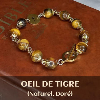 BRACELET DIZAINIER ORAMUSTE EN ŒIL DE TIGRE
