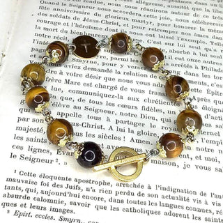 BRACELET DIZAINIER ORAMUSTE EN ŒIL DE TIGRE